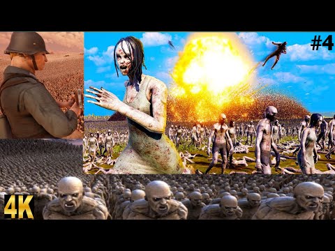 7.700 Modern Soldiers Defend Fortress From 1 Million Zombies - UEBS 2 | bwar2 |#4