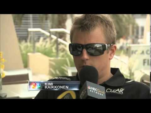 Kimi Räikkönen Interview NBCSports at Bahrain GP 2013