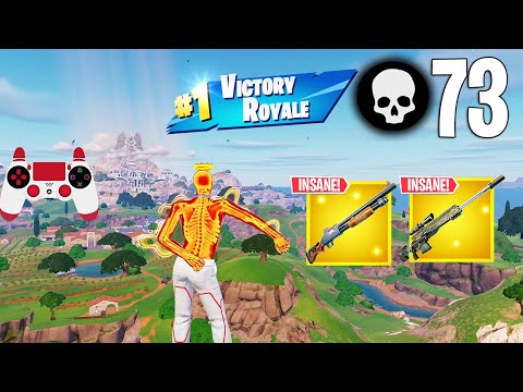 73 Elimination Solo Vs Squads Gameplay Wins (Fortnite Chapter 5 Season 2 PS4 Controller)