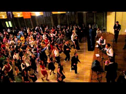 Swing Patrol London's 'Meet the Scene' ball Crowd Charleston to Sweet Georgia Brown