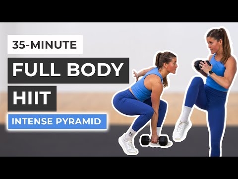 30 Minute Full Body HIIT with Weights Low Impact Pyramid