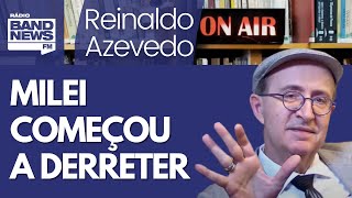 Reinaldo: População argentina começa a acordar para o governo sem saída de Milei