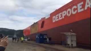 Edda Freya Launch at Kleven Maritime