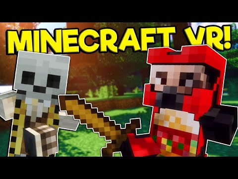 Spycakes & I Must Survive & Build a Base in Virtual Reality! - Minecraft VR Multiplayer Gameplay