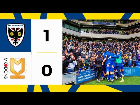 AFC Wimbledon 1-0 MK Dons 📺 | Late drama as Curtis strikes last-gasp winner 🔥 | Highlights 🟡🔵