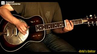 Krbi&#39;s Guitar - Hobo on the street (bottleneck slide guitar)