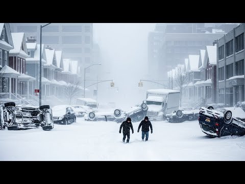 Kaos i Kalifornien idag! Extrem snöstorm orsakar många olyckor i Mammoth Lakes
