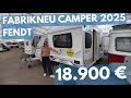 18 900 DER BILLIGSTE VOLKS CAMPER FENDT 2025 Next Caravan Mit Design Wunder Details Im Camping