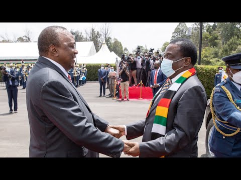 STATE HOUSE LIVE!! PRESIDENT UHURU RECEIVES VISITING ZIMBABWE PRESIDENT EMMERSON MNANGAGWA!!