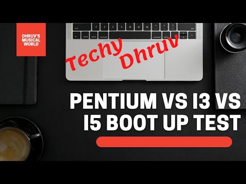 Intel pentium vs i3 vs i5 processors boot up | HDD vs SSD | windows 7 vs windows 10 Boot up speed