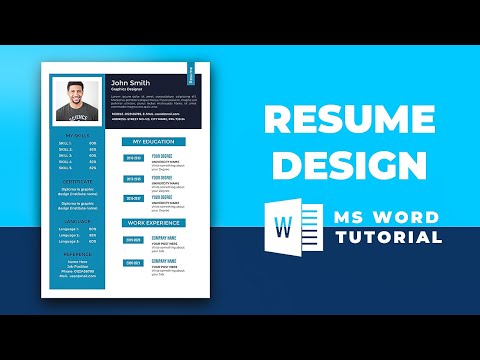 CV Design in MS Word How to make CV in MS Word Resume Design