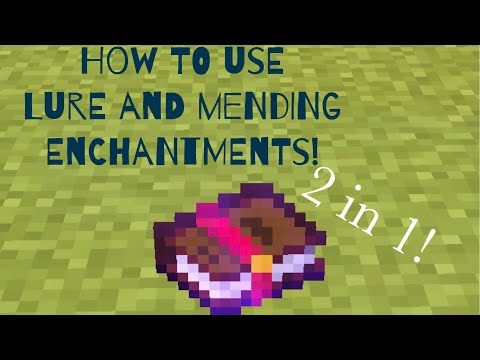 SnowflakeMCPE - how to use Lure and Mending enchantments-Minecraft Tutorial-Snowflakemcpe
