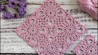 How to crochet and join lacy motifs. Table runner, tablecloth, pillow cover, lacy curtain, lacy top