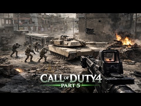 CALL OF DUTY 4 Gameplay Walkthrough Part 5 | Intense Tank Battle in 4K 🔥