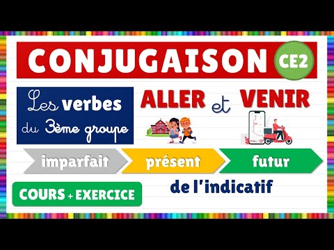 Conjugaison : les verbes Aller et Venir au présent, futur et imparfait de l'indicatif || 3ème groupe