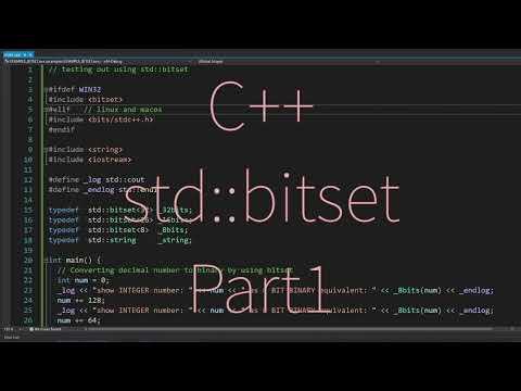 Bitset Operation Cpp