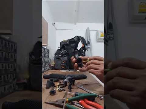 How to repair your own dive equipment- Taking apart your inflator hose.