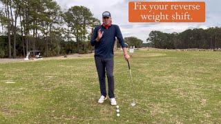 Fix your reverse weight shift! #andrewemerygolf #golftips #golf
