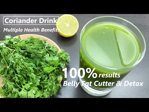 Coriander Drink | Belly Fat Cutter & Detox | 100% Results | Drink With Multiple Health Benefits
