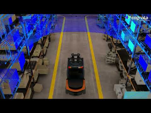Optimize Warehouse Logistics with AMR & AGV Simulation | 3D Animation | Explainer | Cognata Ltd.