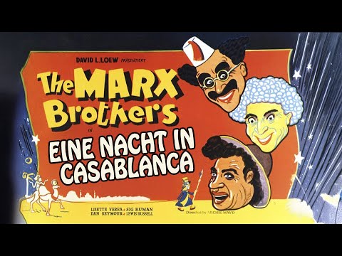 Eine Nacht in Casablanca (1946) Turbulente Komödie mit den Marx Brothers | ganzer Film (deutsch) ᴴᴰ