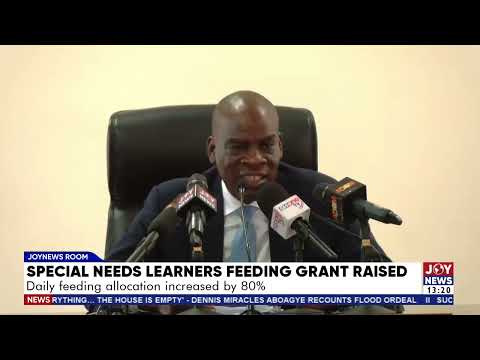 Special needs learners feeding grant raised: Daily feeding allocation increased by 80%