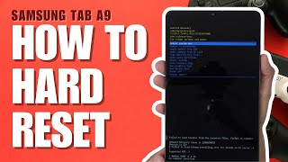 How to Hard Reset Samsung Galaxy Tab A9 | Removing Password Unlock