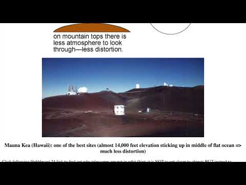 Telescopes for Public Lecture 3: Atmosphere Distortion