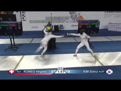 Cairo Worlds 2021 JWE - L8 - Romeo SUI v Kim SH KOR