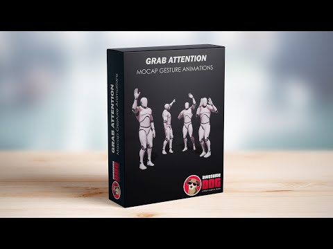 Unreal Engine 'Grab Attention' MoCap Gesture Pack UE4 & UE5