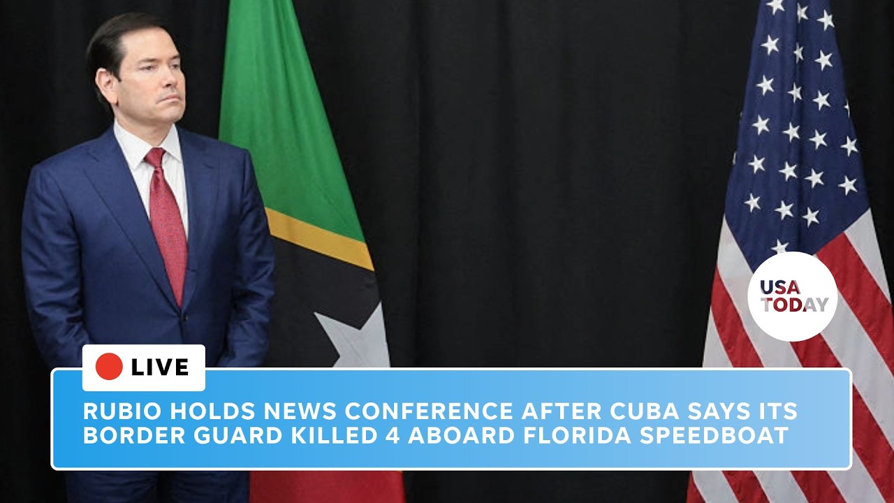 Rubio speaks to reporters after Cuba says 4 killed after speedboat from Florida opened fire