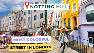 THE BEST NEIGHBOURHOOD IN LONDON? 😍 NOTTING HILL | London Vlog: Portobello Market, Brunch & Houses