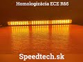 LED svetelná alej 12V / 24V - oranžová 27x1W LED vodeodolná IP67 / ECE R10, R65 (484mm) - Video Youtube