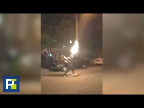 Firing bursts of gunfire into the sky, this is how they celebrated the arrival of 2018 in Sinaloa