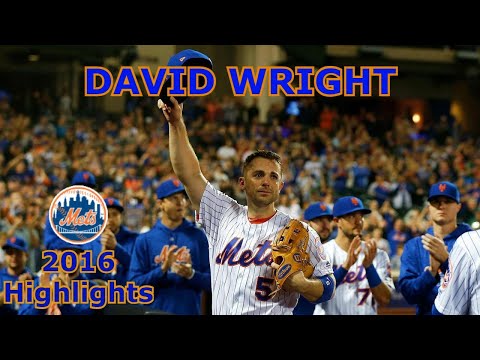 DAVID WRIGHT FINAL SEASON HIGHLIGHTS! (2016)