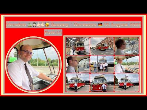 Schöne Fahrt durch Dresden mit Eric, der Tatra-Straßenbahn 2000 und Geburtstagsgästen / Teil:1/1