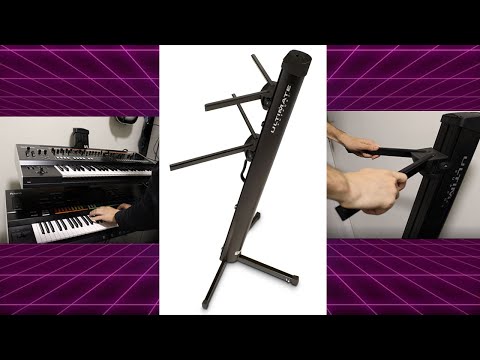Ultimate Support AX-48 Pro Plus Apex Series Two-Tier Column Keyboard Stand 2010s - Black image 4