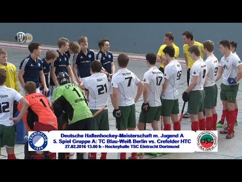 5. Spiel Gruppe A Deutsche Hallenhockey-Meisterschaft männliche Jugend A 2016 CHTC.TV