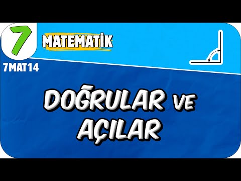 Doğrular ve Açılar 📘 7. Sınıf Matematik #2025