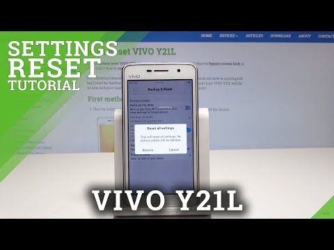 How to Reset Setting in VIVO Y21L - Restore Factory Settings