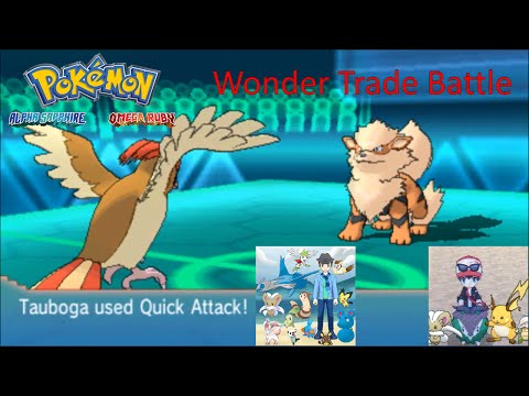 Wonder Trade Battle Against RaichutheGamer [Pokemon Omega Ruby and Alpha Sapphire]