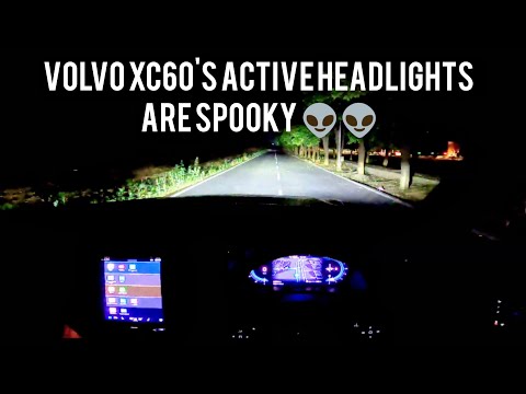 Volvo XC60 ACTIVE HEADLIGHTS REVIEW | All Functions Features Real Life Demonstration & Explanation