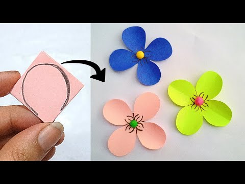 How to make paper flower 🌺/ Diy flowers making tutorial step by step / flower decoration ideas 
