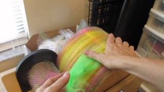 How to paint a spinning batt with ultimate control