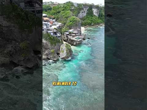 Suluban Beach a secret world of cliffs, caves, and culture. #shorts #viralvideo #sulubanbeach #bali