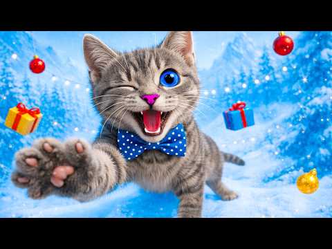 Little Kitten Adventure Christmas Adventure With Santa Claus - Cute Cat Saves Christmas