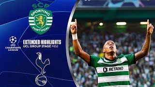 Sporting CP vs Tottenham Extended Highlights UCL Group Stage MD 2 CBS Sports Golazo Mp4 3GP & Mp3