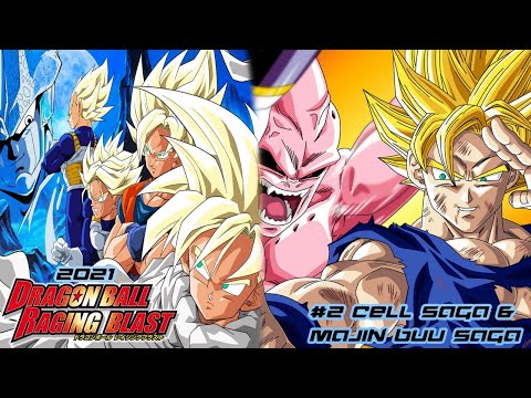DB Raging blast 2021 Story mode #2 Cell Saga & Majin buu Saga (with commentary)