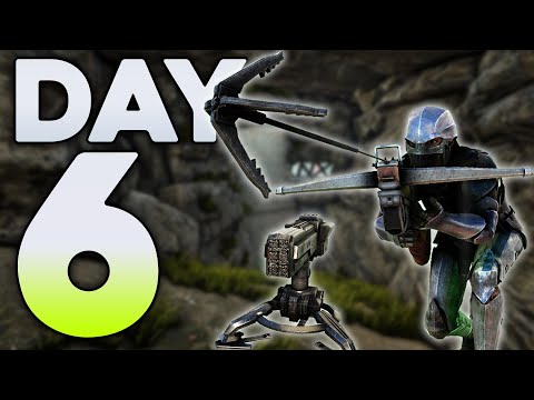 Solo Defending my Modded Herbivore Island Cave! - ARK PvP