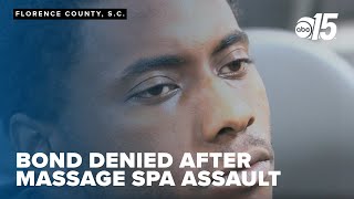 Bond denied for man facing charges after Florence Co. massage spa assault